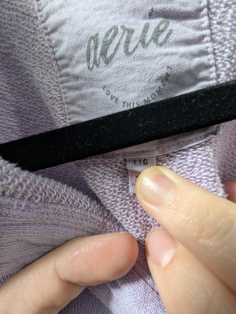 aerie Pale Lavender Knit Pullover - Picture 2 of 2